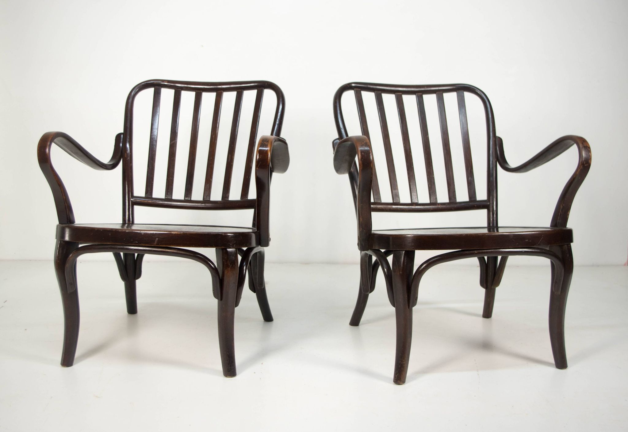 Pair of Armchairs No. 752 by Josef Frank for Thonet, 1930s