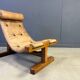Vintage brutalist Brazilian easy chair, 1960s