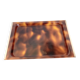 Service tray in plexiglass / lucite with tortoiseshell effect