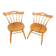 Paire de chaises en bois massif 1963 par Nesto Suède