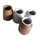 4 old stoneware mustard pots, lab Lagny, vintage France circa 1950/1960