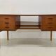 Danish Teak & Oak Desk, 1960s.