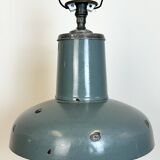 Industrial Grey Enamel Pendant Lamp from Siemens, 1930s