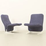 Pair of Concorde armchairs by Pierre Paulin for Artifort, 1966