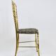 Mid-Century Chiavari Chair in Brass by Giuseppe Gaetano Descalzi, Italy, 1950s