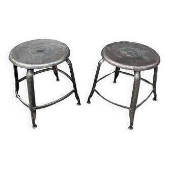 Paire de tabourets industriels Nicolle