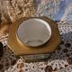Vintage ceramic tobacco pot with bird decor
