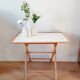Folding wooden table