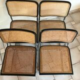 Suite de 4 chaises Marcel Breuer modèle cesca b32