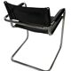Vintage set of 4 tubular leather chairs style MG5 Grassi