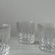 Ensemble de 5 verres à whisky en cristal ciselé