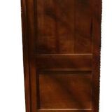 Showcase 1 glass door in solid cherry wood with sculpture - Very good condition