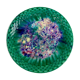 Assiette Morvan verte bleue et violette