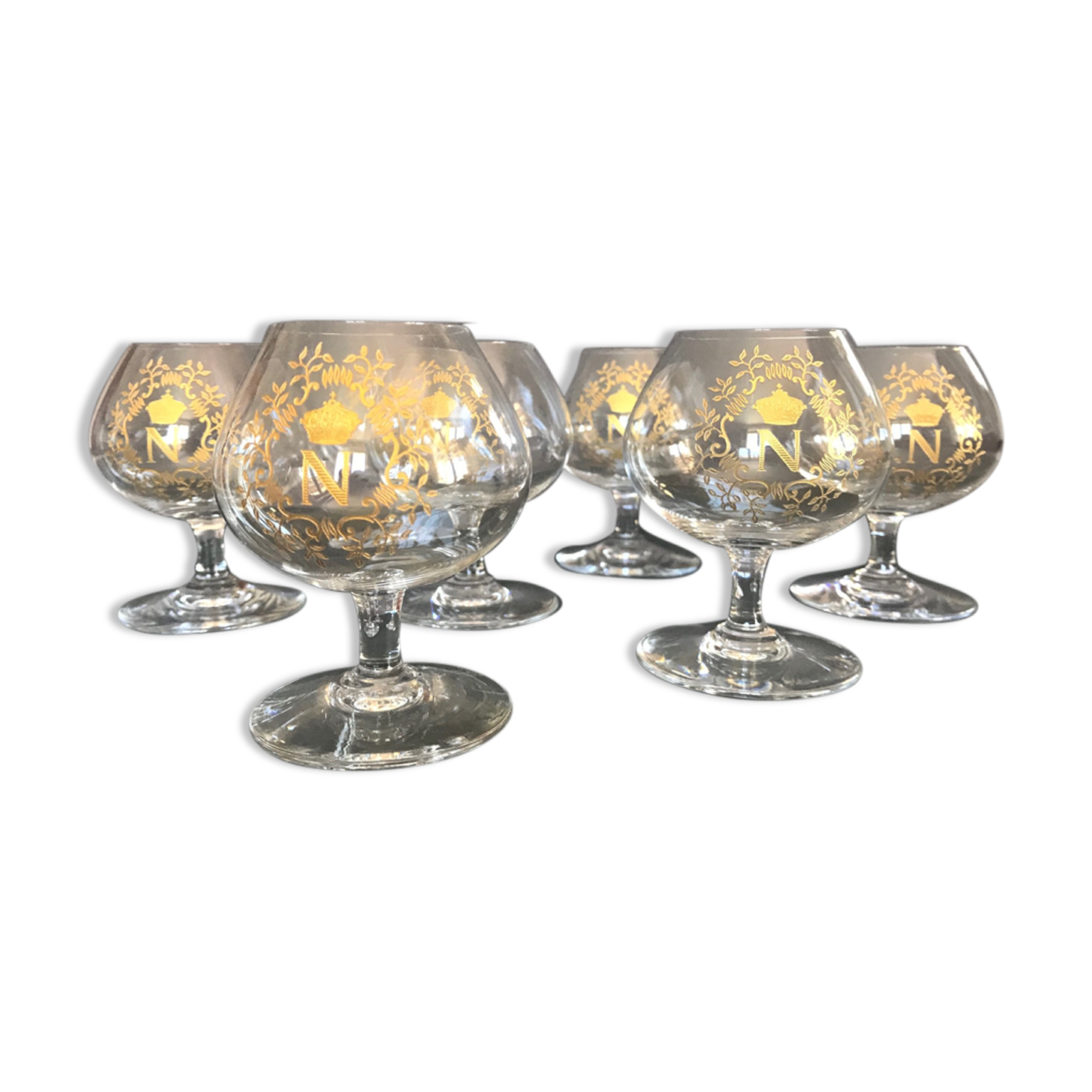 Baccarat Napoleon crystal cognac glasses
