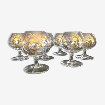 Baccarat Napoleon crystal cognac glasses