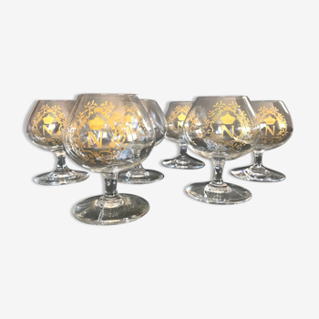 verres à cognac en cristal Baccarat Napoléon
