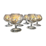 Baccarat Napoleon crystal cognac glasses