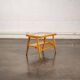 Glass and wood side table