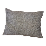 Rectangular cushion mottled taupe