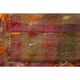 Vintage Turkish Hand-Knotted Wool Cotton Red Kilim Runner Rug 103x220