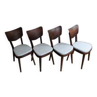 Set of Four 1960's Mid Century Dining Chair by TON