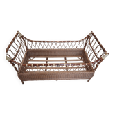 Rattan and wicker children's bed