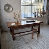 Rustic farmhouse table, solid oak, 2m