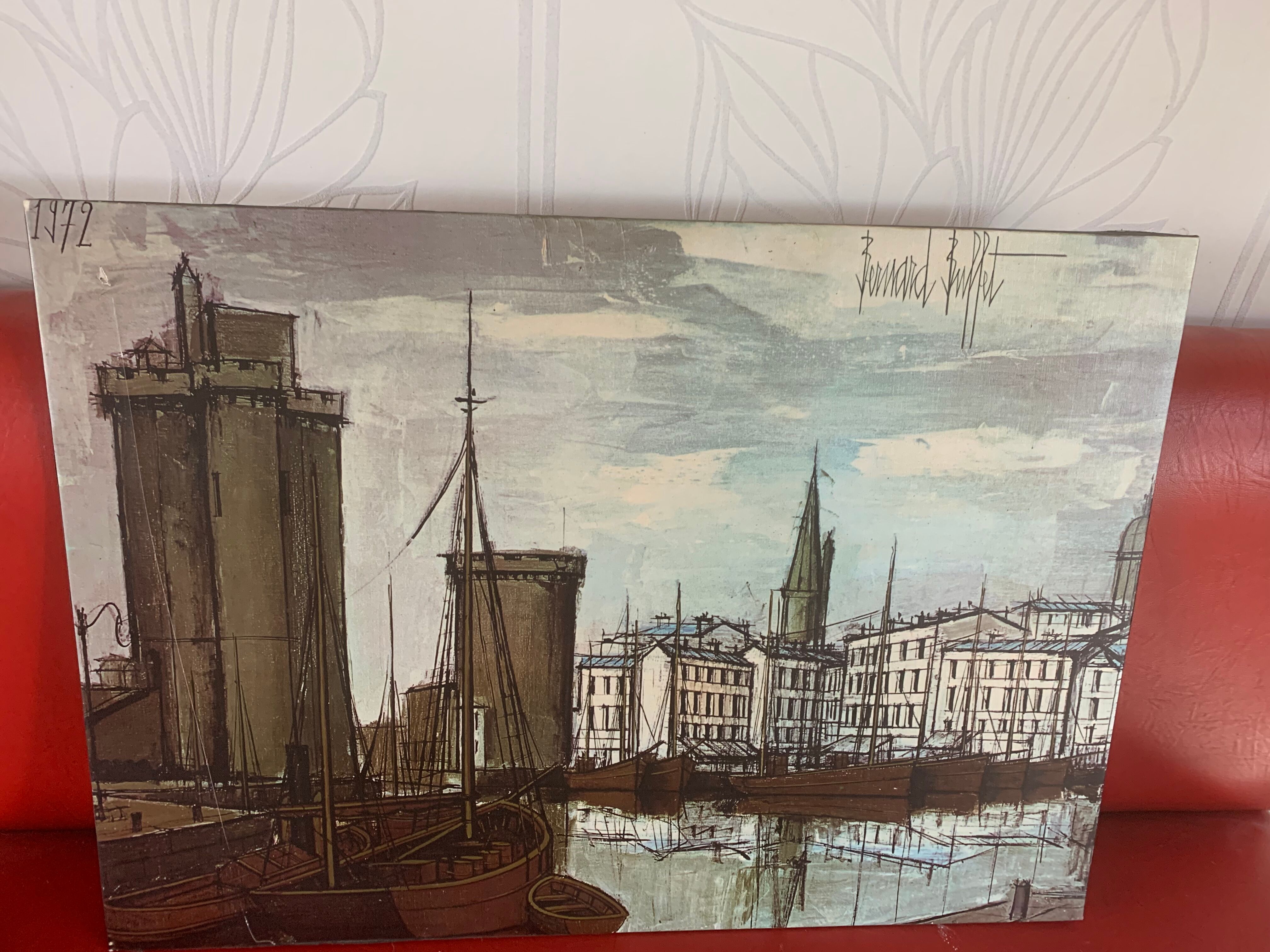 Reproduction sur toile sur plaque bois le port de La Rochelle par