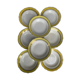 Lot de 8 assiettes creuses Digoin