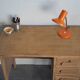 Bureau d'usine en bois annees 50