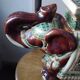 Elephant plant pot in terracotta