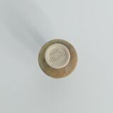 Small Mid-Century Scandinavian Modern Collectible Brown Stoneware Vases by Gunnar Borg, Set of 4