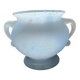 Antique thick white opaline glass vase – 17 cm – 2 handles