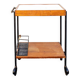 Carrello Bar in legno e metallo smaltato Italia anni '50