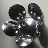 Flower chrome metal pendant 70s
