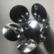 Flower chrome metal pendant 70s