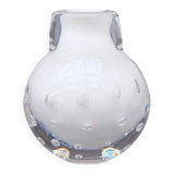 Vase en verre soufflé bullé