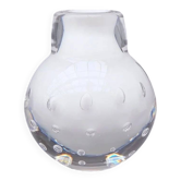 Vase en verre soufflé bullé