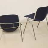 Pair of 2 vintage chairs DSC 106 by Giancarlo Piretti for Anonima Casteli 1965.Ref : CAT