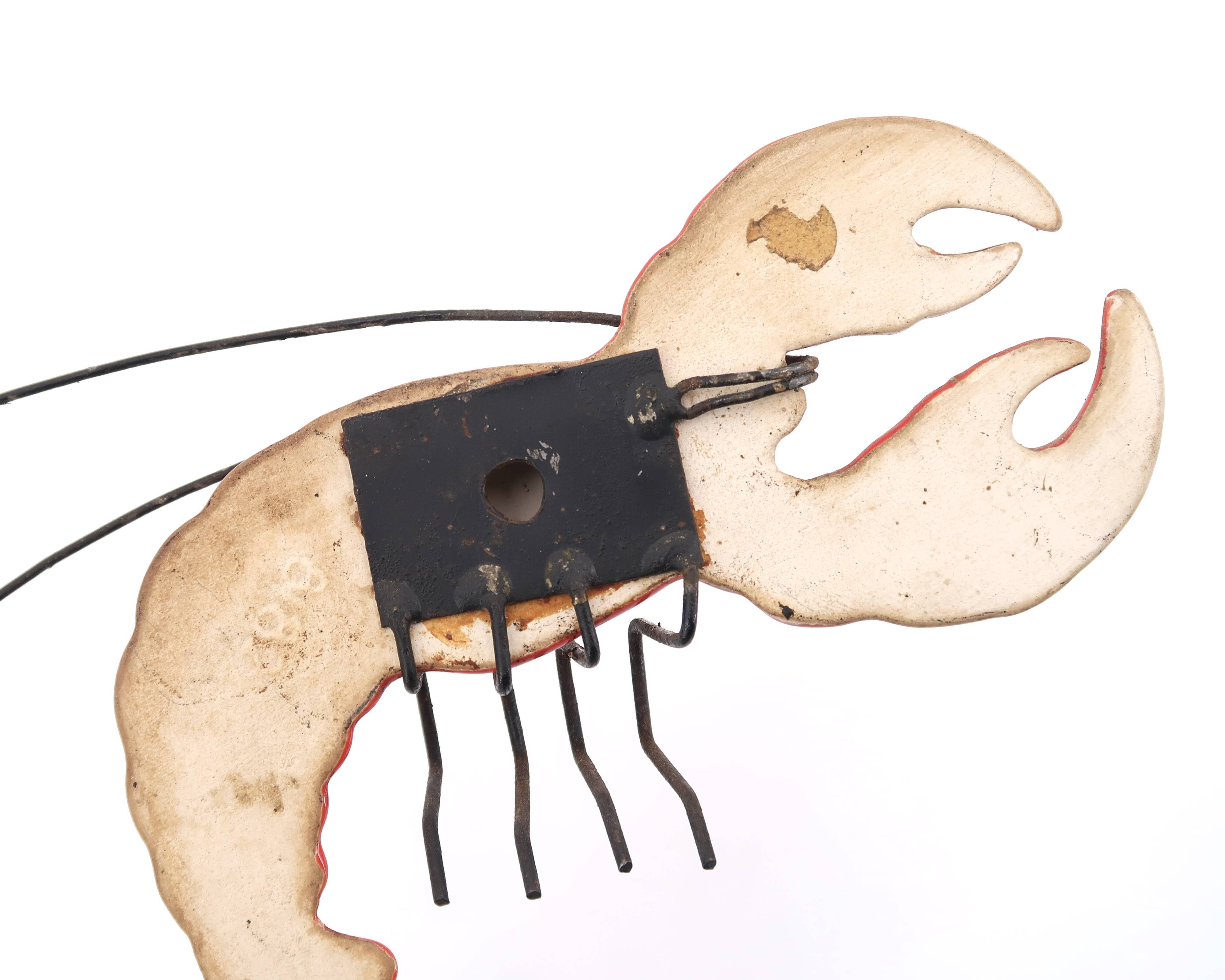 Ceramic wall lobster and crabs, Vallauris 1950s