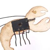 Ceramic wall lobster and crabs, Vallauris 1950s