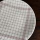 Vintage shallow plate with towel pattern Gien