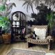 Rattan bookcase shelf