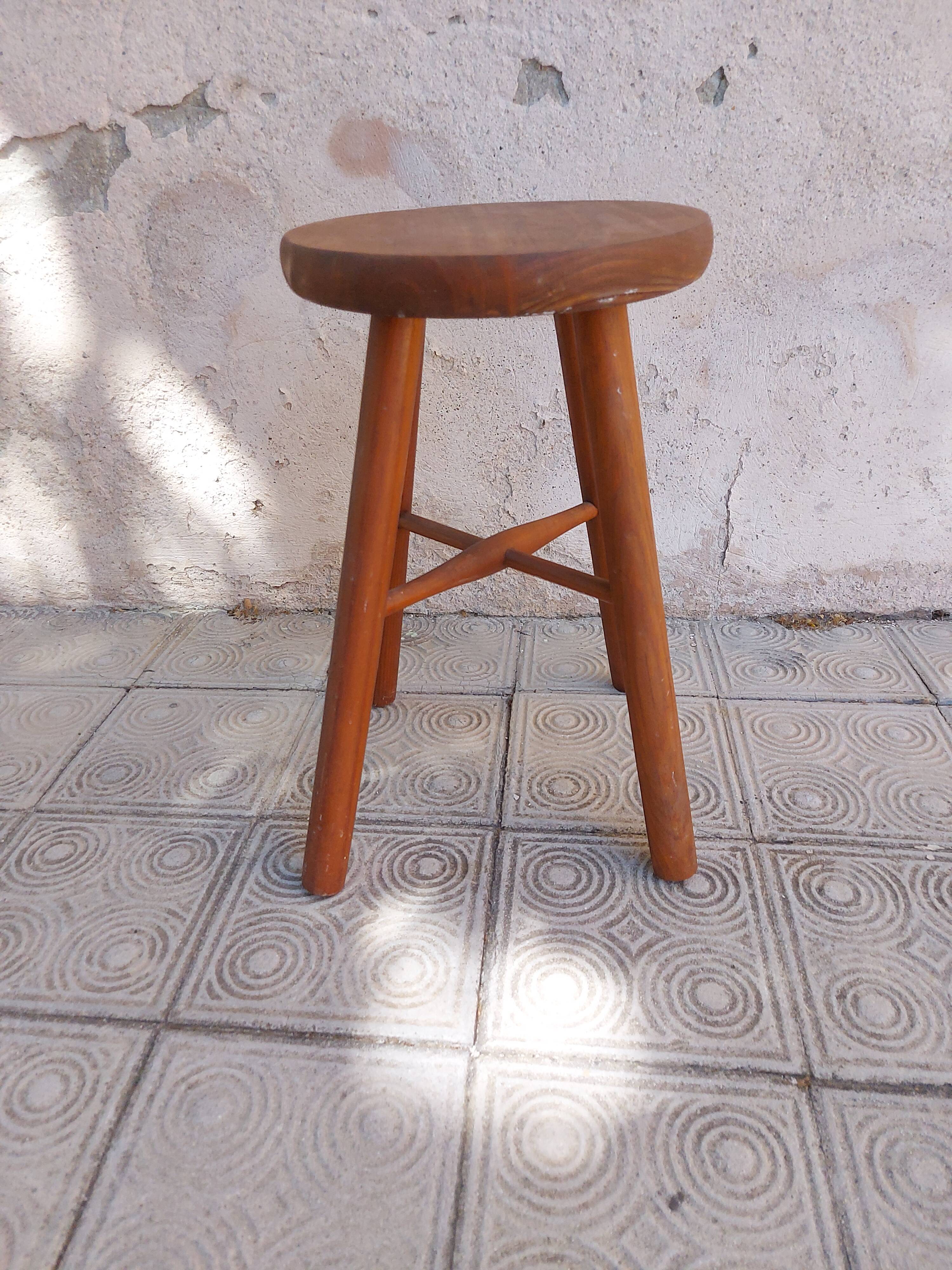 Vintage wooden stool