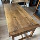 Table de ferme antique en chêne