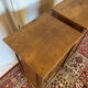 Pair of antique solid oak bedside tables