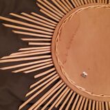 Rattan sun mirror from the 70s