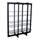 Wood and glass bookcase/display cabinet attributed to Bernini, 1970s.