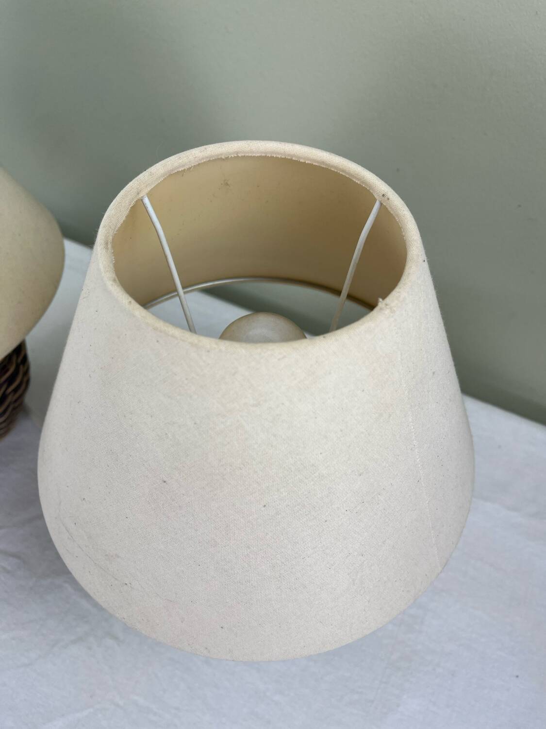 Pair of bedside lamps