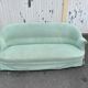 Vintage Celadon Velvet Sofa